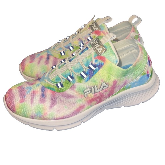 Fila Multicolor Tie-Dye Running Sneakers, Size 6.5, NWT - Picture 1 of 11